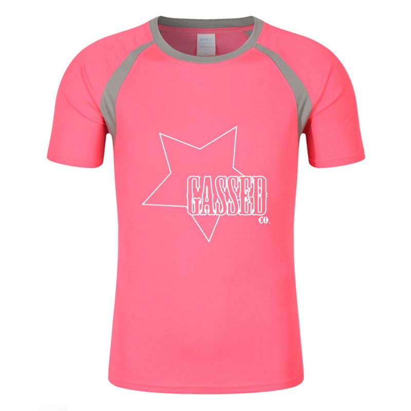 Passer au début de la galerie d'images T-shirts de sport personnalisés à blocs de couleurs et à effet évacuant l'humidité - Unisexe